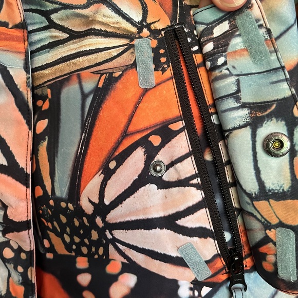 Roxy Dark Jacket with Multicolor Accents - Picture 3 of 7